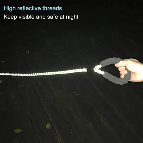 Haapaw 2 paquetes de correa para perro con cómodo mango acolchado reflectante, cuerda de escalada de montaña, correas de entrenamiento para perros grandes, medianos y pequeños (6 pies)