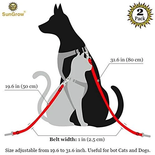 Cinturones de asiento de coche para perros y gatos – Evita el estrés de viaje – permite respirar aire fresco sin mascotas saltando – Soporta todos los coches