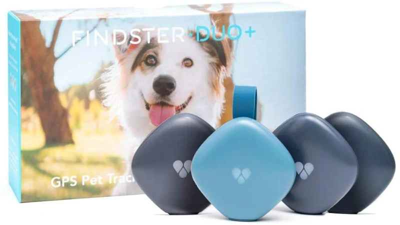 Findster Duo+ Pet Tracker Free of Monthly Fees - GPS Tracking Collar for Dogs and Cats & Pet Activity Monitor