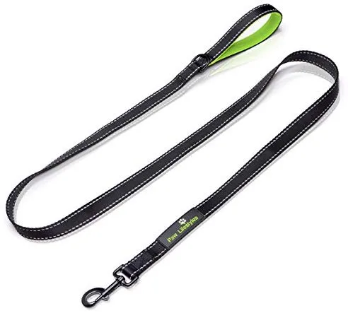Correa para perro resistente Paw Lifestyles, 0.11 pulgadas de grosor, 6 ft de largo, mango acolchado para mayor comodidad, perfecta para perros medianos y grandes