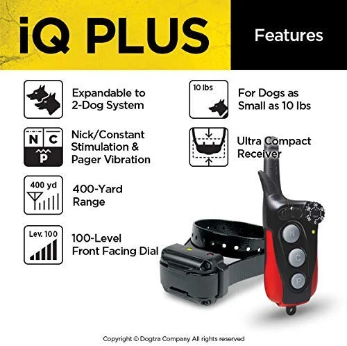 Entrenador remoto Dogtra IQ Plus , Estándar, Negro