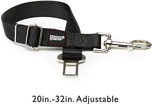 Cinturón de seguridad arnés, ajustable para mascota perro o gato arnés de seguridad de vehículo diseñado de friends forever