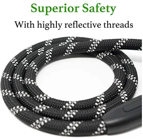 iYoShop Durable Dog Leash Pet Rope Leash Thick Durable Nylon Rope Leash with Soft Padded Handle and Light Weight Training Leash for Small Medium Large Dogs