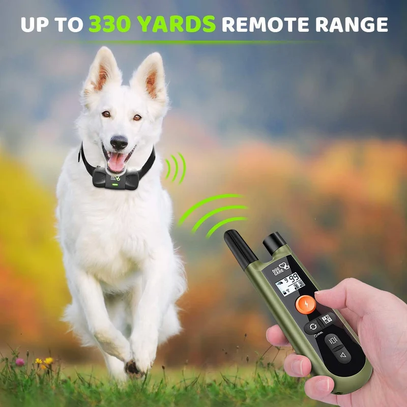 DOG CARE Dog Training Collar Dog Training Collar with Remote, 3 Modes, Rechargeable Dog Training Collar for Small Medium Large Dogs, 1000ft Remote Range, Safe & Humane