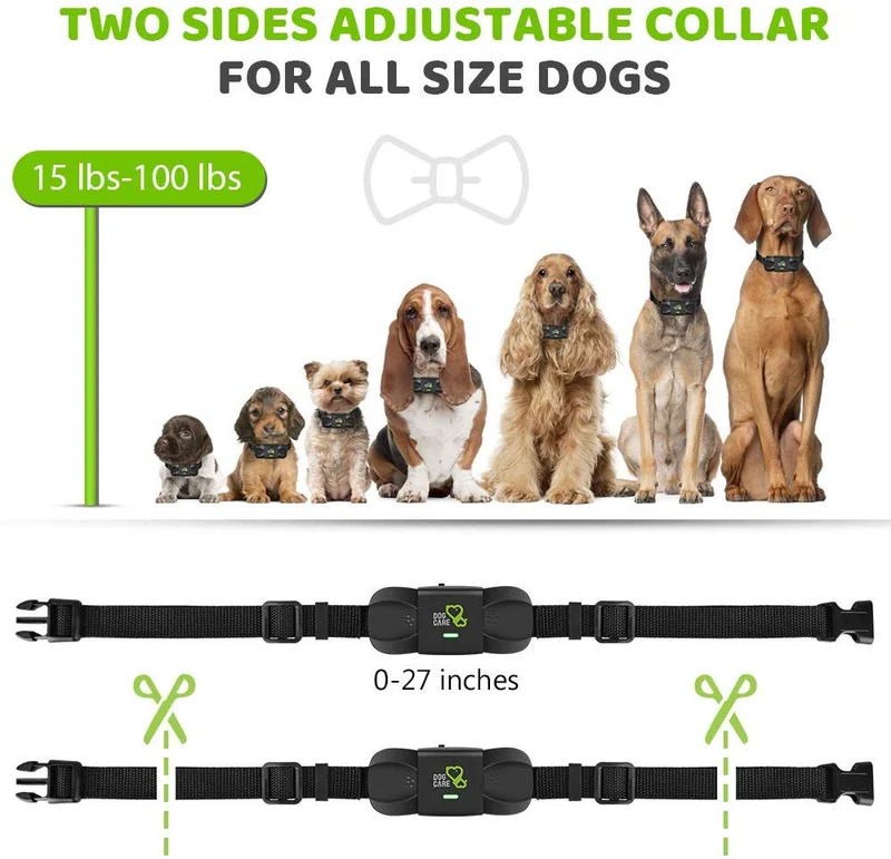 DOG CARE Dog Training Collar Dog Training Collar with Remote, 3 Modes, Rechargeable Dog Training Collar for Small Medium Large Dogs, 1000ft Remote Range, Safe & Humane