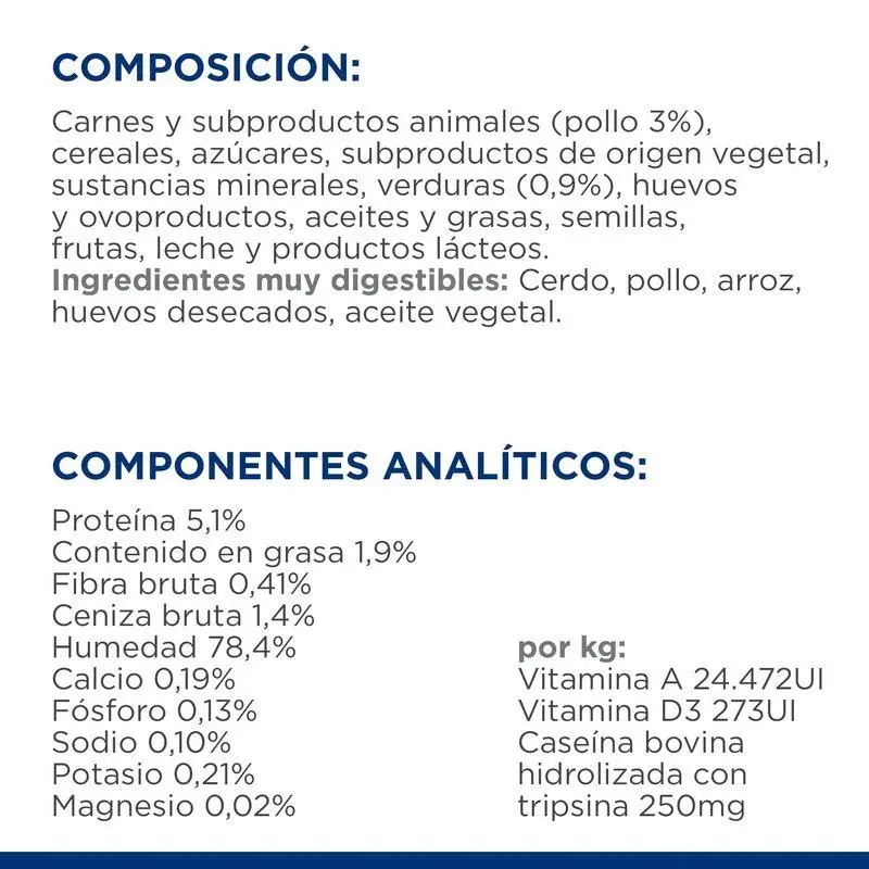 Hill'S I/D Stress Mini Estofado con Sabor A Pollo y Verduras 156 g Alimento para Perros