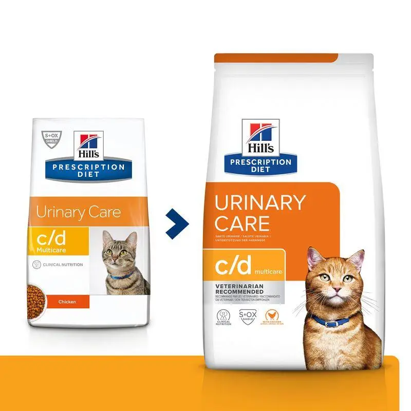 Hill'S C/D 8 kg Pollo - Pienso para Gatos con Problemas Urinarios