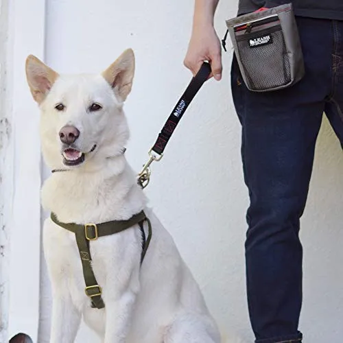 Leashboss Correa corta para perro con mango acolchado, correas de 12, 18 y 24 pulgadas para perros grandes, nailon de 1 pulgada
