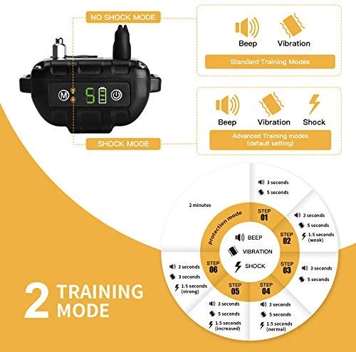 Toozey Bark Collar for Large Medium Small Dog - 2020 Upgraded Q9 Anti-False Dog Bark Collar Rechargeable Waterproof - 3 Modes: Beep/Vibration/No Harm Shock