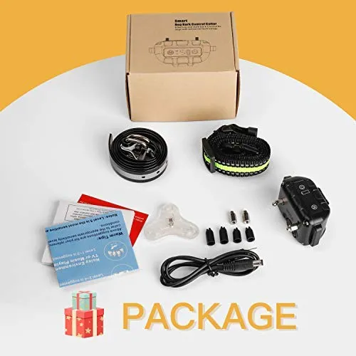 Toozey Bark Collar for Large Medium Small Dog - 2020 Upgraded Q9 Anti-False Dog Bark Collar Rechargeable Waterproof - 3 Modes: Beep/Vibration/No Harm Shock