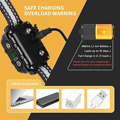Toozey Bark Collar for Large Medium Small Dog - 2020 Upgraded Q9 Anti-False Dog Bark Collar Rechargeable Waterproof - 3 Modes: Beep/Vibration/No Harm Shock