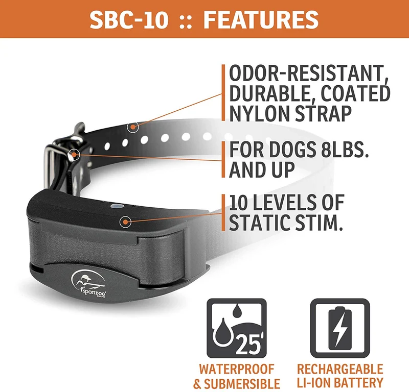 SportDOG Marca NoBark Recargable Collar de Control de Corteza