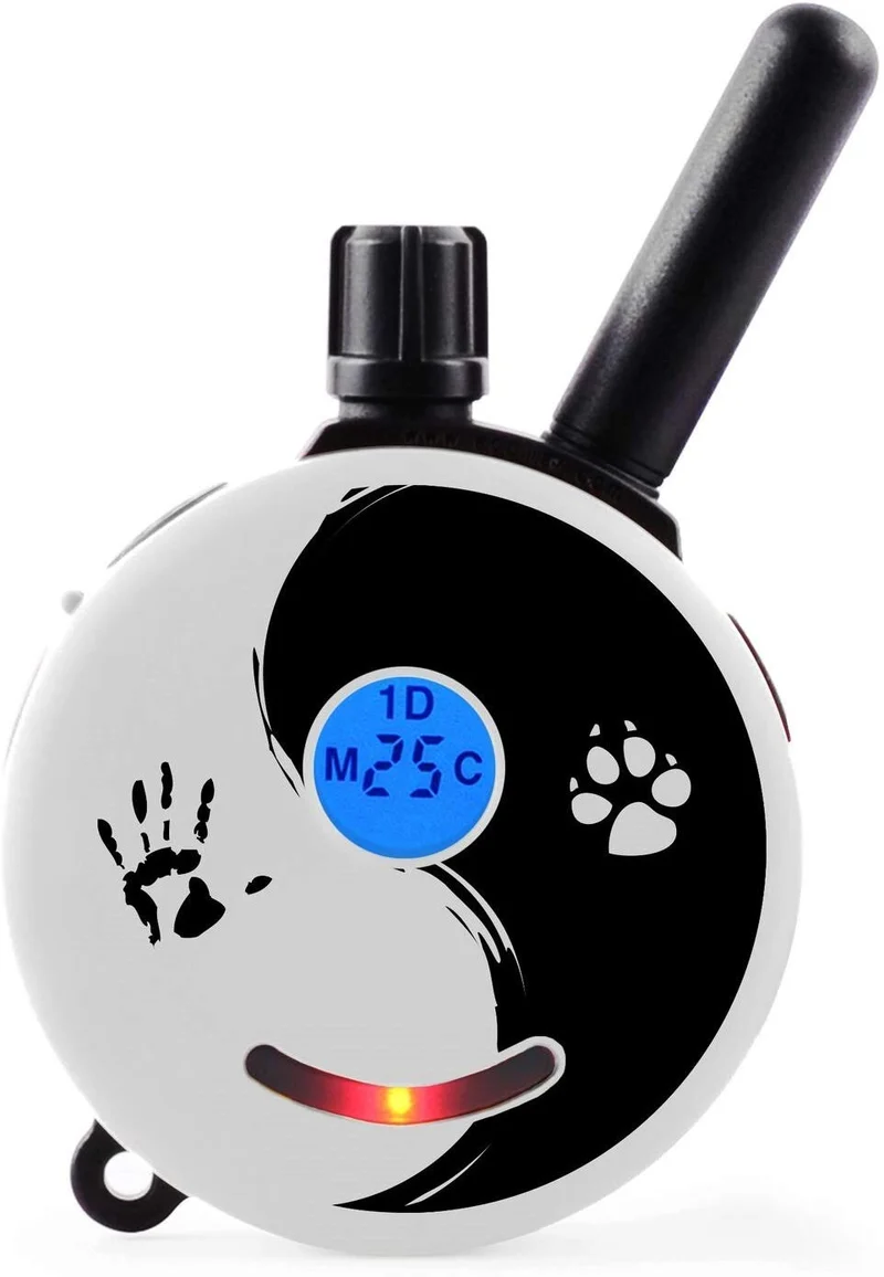 E-Collar - ET-300ZEN - Mini educador de entrenamiento a prueba de agua con control remoto de 1/2 milla - Collar estático, vibratorio y de estimulación de sonido con PetsTEK Dog Training Clicker