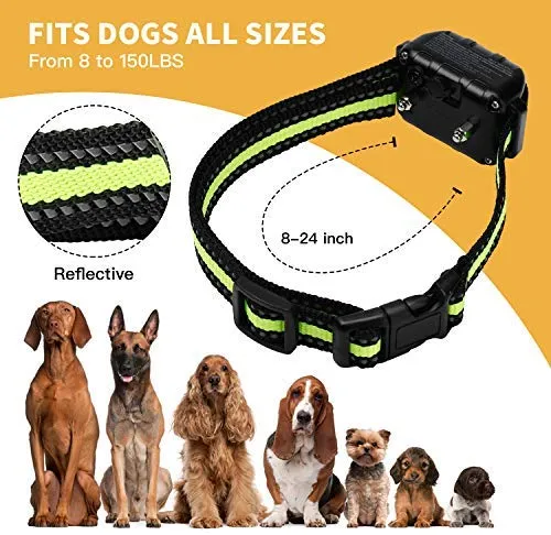 Toozey Bark Collar for Large Medium Small Dog - 2020 Upgraded Q9 Anti-False Dog Bark Collar Rechargeable Waterproof - 3 Modes: Beep/Vibration/No Harm Shock