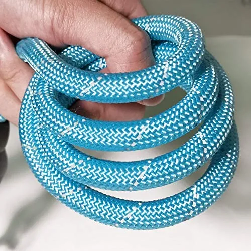 VLDCO - Correa para perro de 9.8 ft, extra resistente, con asa acolchada y cómoda, hilos altamente reflectantes para perros pequeños, medianos y grandes, diámetro de 0.5 in