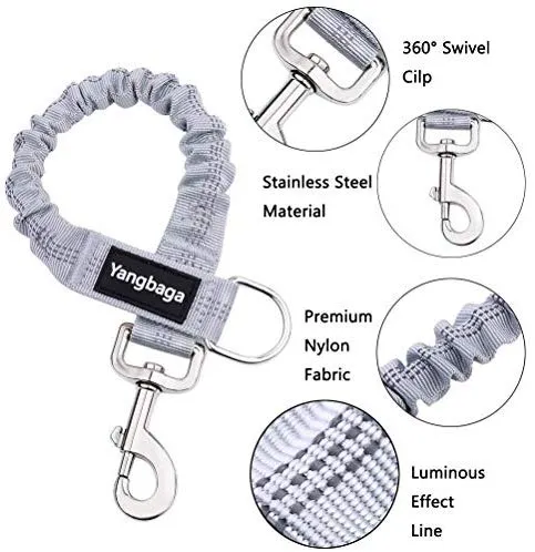 Yangbaga - Correa de extensión de amortiguador para perro, evita lesiones en el brazo y los hombros y evita que los perros se lastimen, ideal para bicicleta, correr, caminar