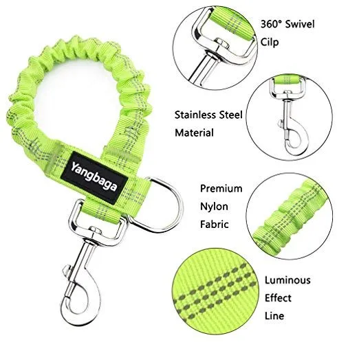 Yangbaga - Correa de extensión de amortiguador para perro, evita lesiones en el brazo y los hombros y evita que los perros se lastimen, ideal para bicicleta, correr, caminar