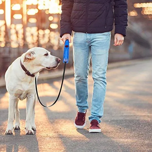 Upsky Correa retráctil para perro, 16 pies, escalable, correa para caminar para perro con linterna brillante para pequeño-mediano, libre de movimiento, un botón de rotura y bloqueo