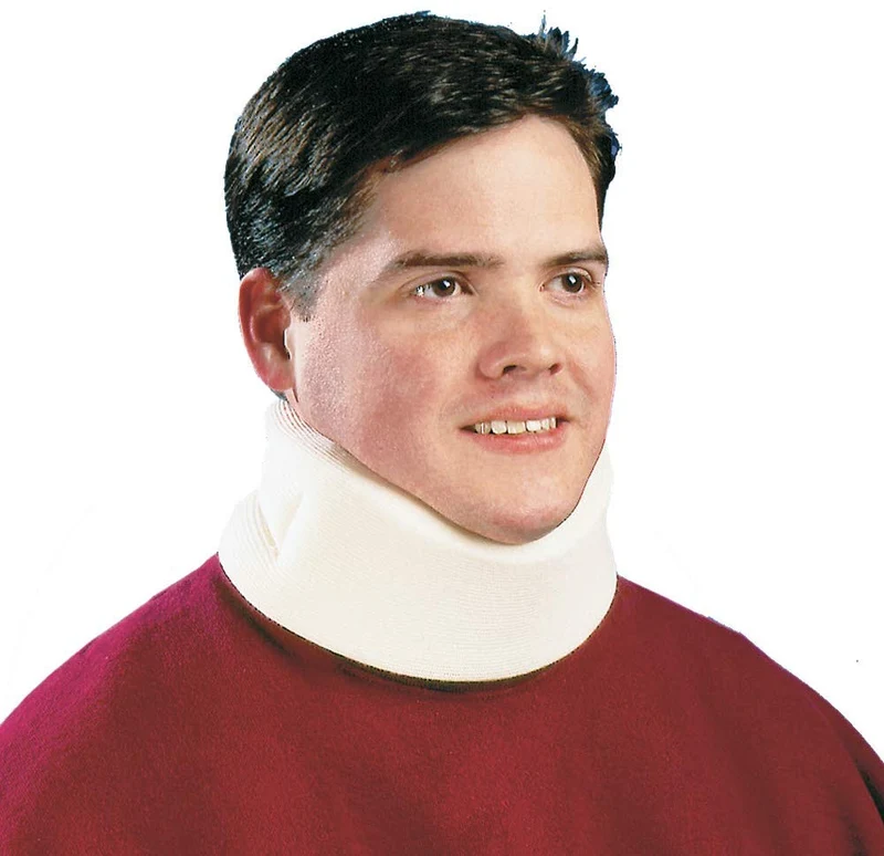 Cuello cervical Carex para el dolor de cuello – Soporte para el cuello para alivio del dolor de cuello – cuello después de latigazos o lesiones, hecho de algodón suave