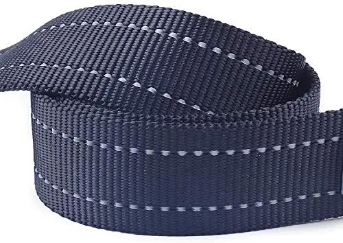 Vivaglory Correa corta para perro con asa acolchada, doble correa de nailon reflectante para mascotas para entrenar, correa para perros de tamaño mediano a grande