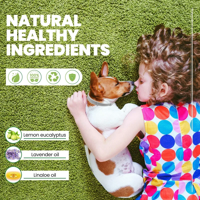 PUPMATE Collar para perros, 8 meses de prevención, impermeable, 100% ingredientes naturales