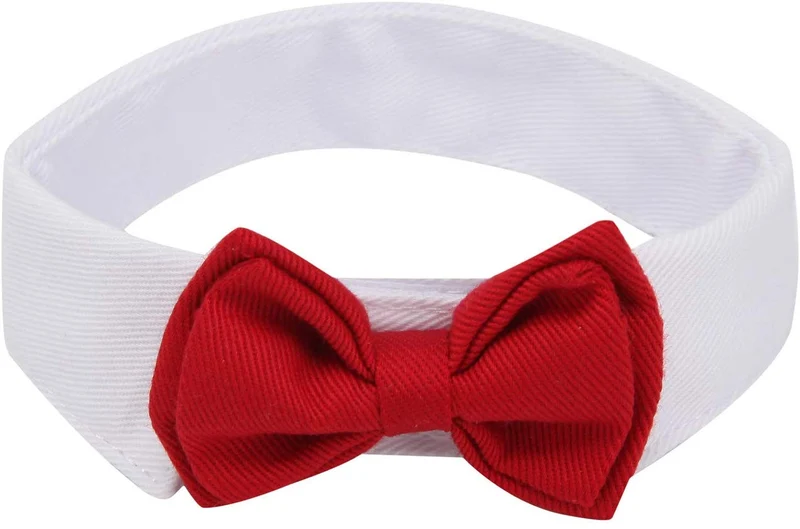 ZTON para cachorro pequeño, Navidad, hecho a mano, ajustable, formal, corbata de cuello para perros y gatos