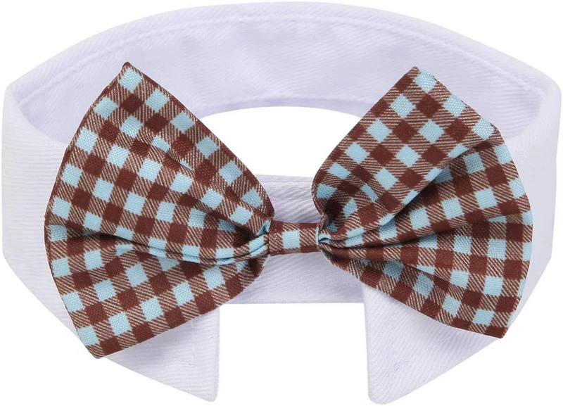 ZTON para cachorro pequeño, Navidad, hecho a mano, ajustable, formal, corbata de cuello para perros y gatos