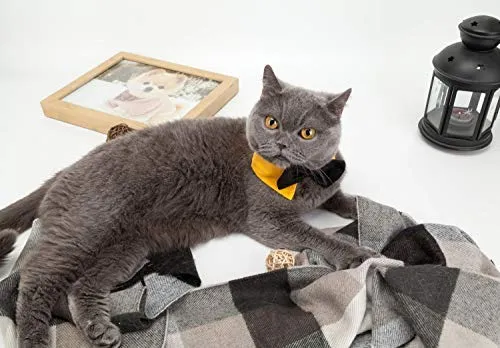 ZTON para cachorro pequeño, Navidad, hecho a mano, ajustable, formal, corbata de cuello para perros y gatos