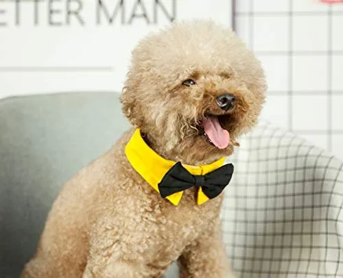 ZTON para cachorro pequeño, Navidad, hecho a mano, ajustable, formal, corbata de cuello para perros y gatos