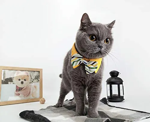 ZTON para cachorro pequeño, Navidad, hecho a mano, ajustable, formal, corbata de cuello para perros y gatos