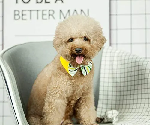 ZTON para cachorro pequeño, Navidad, hecho a mano, ajustable, formal, corbata de cuello para perros y gatos