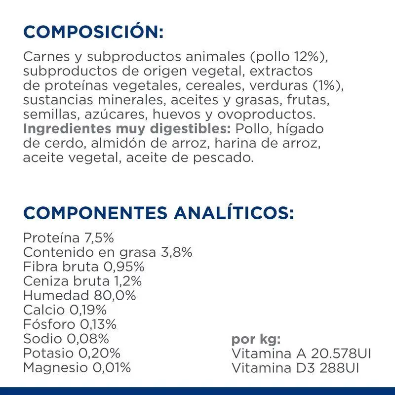 Hill'S Gi Biome Estofado con Pollo y Verduras 82 g Alimento para Gatos