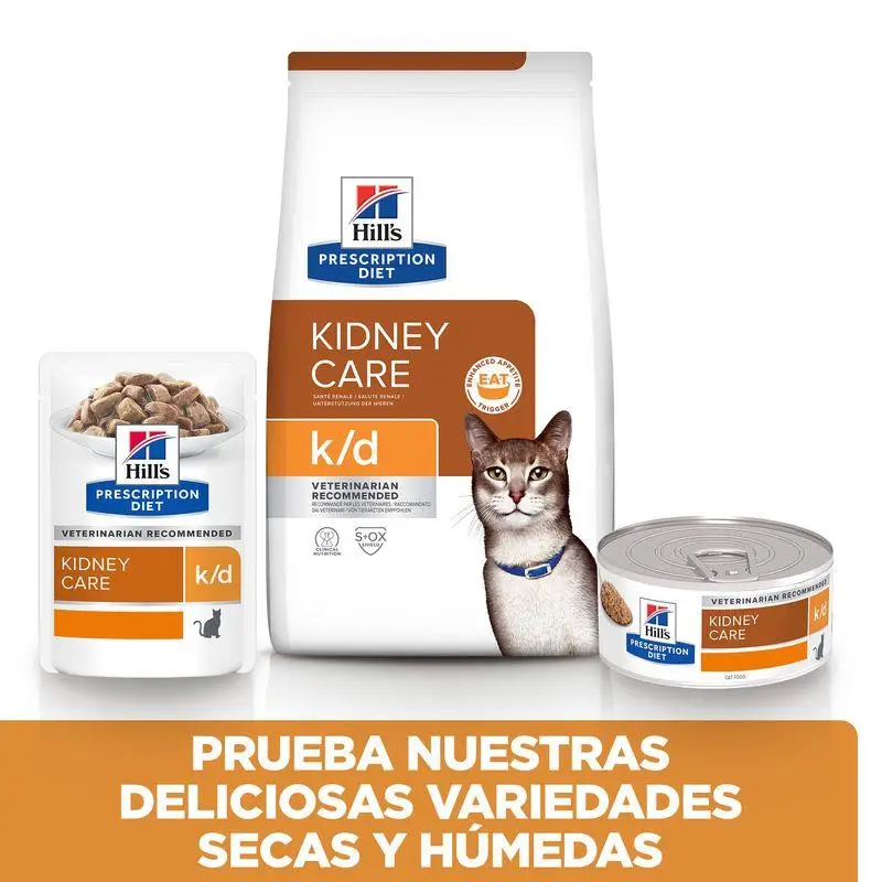 Hill'S K/D con Salmón 85 g Alimento para Gatos
