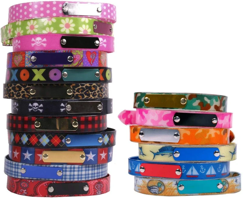 Collar con placa para nombre de perro, impermeable, a prueba de olor, disponible en 4 tamaños