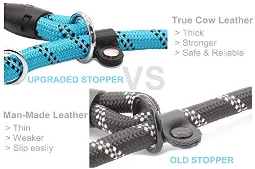 BAAPET Correa antideslizante para perro de 6 pies, antiasfixia con cubierta de cuerda duradera mejorada y asa acolchada cómoda para perros grandes, medianos y pequeños entrenamientos con bolsas de caca y dispensador