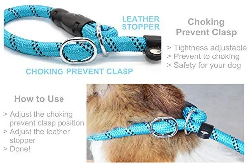 BAAPET Correa antideslizante para perro de 6 pies, antiasfixia con cubierta de cuerda duradera mejorada y asa acolchada cómoda para perros grandes, medianos y pequeños entrenamientos con bolsas de caca y dispensador