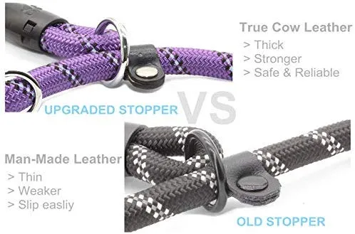 BAAPET Correa antideslizante para perro de 6 pies, antiasfixia con cubierta de cuerda duradera mejorada y asa acolchada cómoda para perros grandes, medianos y pequeños entrenamientos con bolsas de caca y dispensador