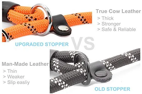 BAAPET Correa antideslizante para perro de 6 pies, antiasfixia con cubierta de cuerda duradera mejorada y asa acolchada cómoda para perros grandes, medianos y pequeños entrenamientos con bolsas de caca y dispensador