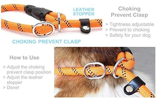 BAAPET Correa antideslizante para perro de 6 pies, antiasfixia con cubierta de cuerda duradera mejorada y asa acolchada cómoda para perros grandes, medianos y pequeños entrenamientos con bolsas de caca y dispensador