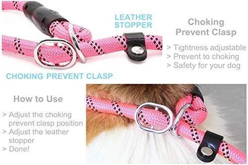 BAAPET Correa antideslizante para perro de 6 pies, antiasfixia con cubierta de cuerda duradera mejorada y asa acolchada cómoda para perros grandes, medianos y pequeños entrenamientos con bolsas de caca y dispensador