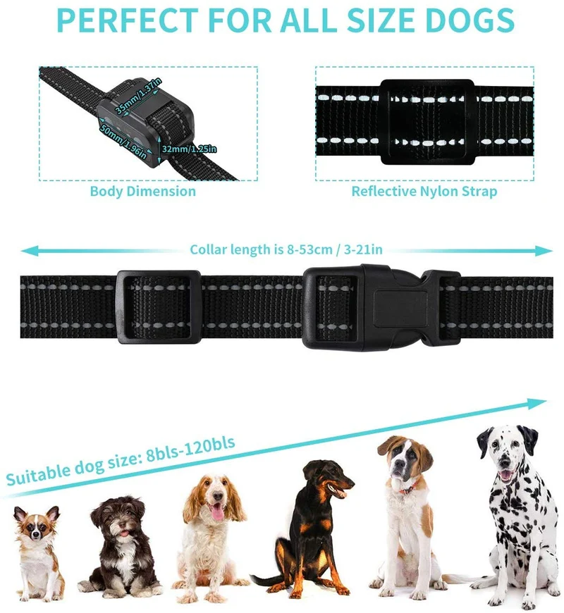 Collar de corteza de citronela KATUR, [2019 más reciente] collar de entrenamiento con rociador de corteza de perro impermeable, recargable, sensibilidad ajustable y volumen de spray para perros pequeños, medianos y grandes