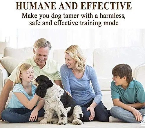 Awaiymi - Collar de corteza para perro, recargable, con 7 sensibilidades, vibración, choque seguro o no corteza, collar reflectante para perros pequeños, medianos y grandes