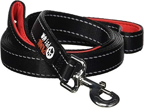 Correa de perro con 2 asas, extra larga, 8 pies, correa resistente, doble asa para mayor control, capacitación en seguridad, perfecto para perro tamaño grande o mediano, asas acolchadas para proteger al perro del tráfico