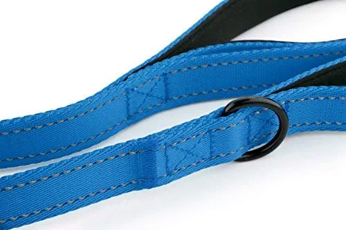 Correa de perro con 2 asas, extra larga, 8 pies, correa resistente, doble asa para mayor control, capacitación en seguridad, perfecto para perro tamaño grande o mediano, asas acolchadas para proteger al perro del tráfico