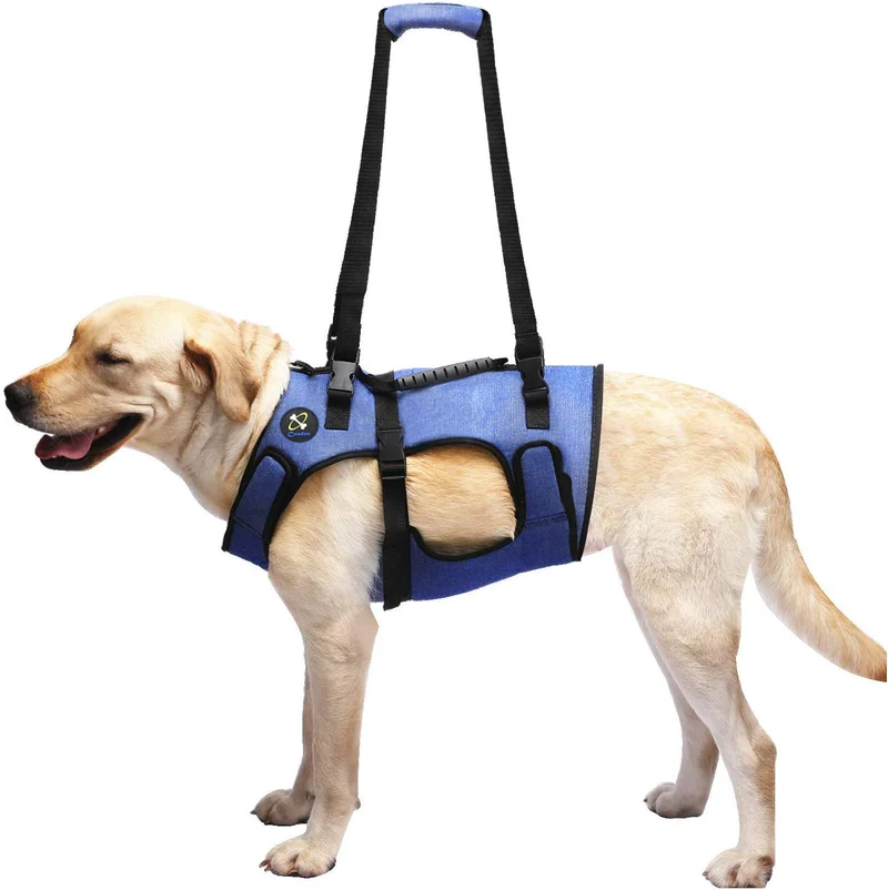 COODEO Arnés de elevación para perro, soporte de cuerpo completo y recuperación de resbalones, chaleco de rehabilitación para mascotas, correas ajustables y transpirables para ancianos, discapacitados, lesiones en las articulaciones, artritis, parálisis p