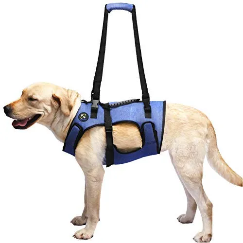COODEO Arnés de elevación para perro, soporte de cuerpo completo y recuperación de resbalones, chaleco de rehabilitación para mascotas, correas ajustables y transpirables para ancianos, discapacitados, lesiones en las articulaciones, artritis, parálisis p