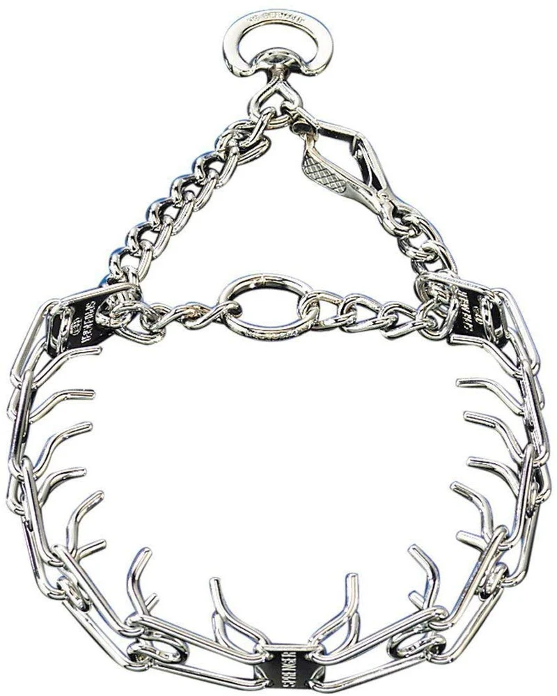 Herm Sprenger Pet Supply Imports Chrome Plated Training Collar with Quick Release Snap for Dogs