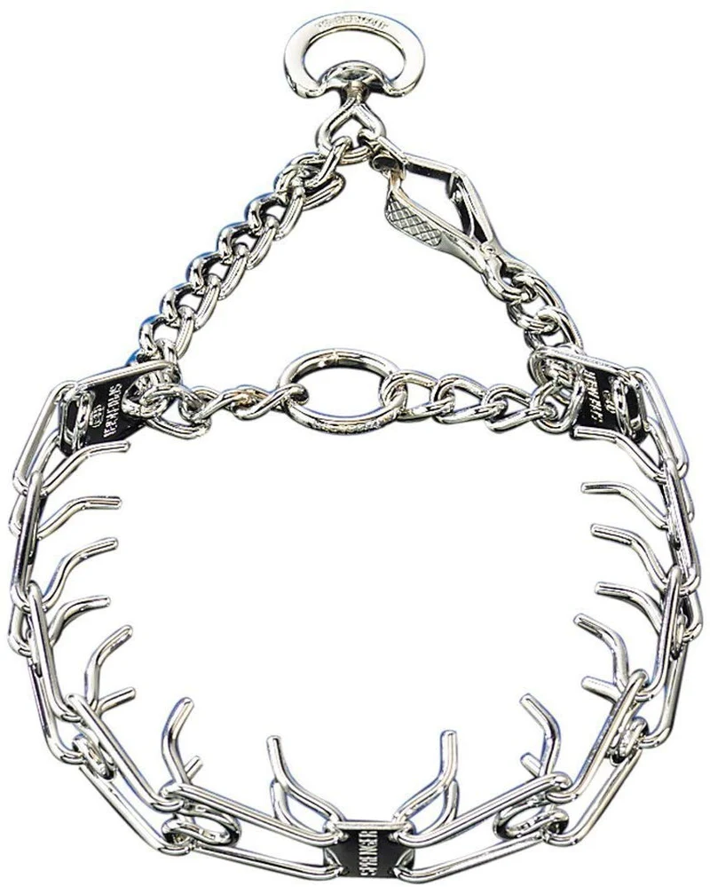 Herm Sprenger Pet Supply Imports Chrome Plated Training Collar with Quick Release Snap for Dogs