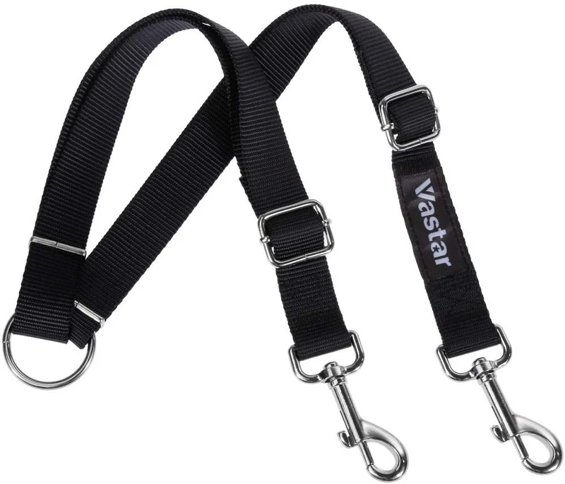 vastar doble perro Walker, doble correa del perro ajustable para mascotas, antienredos Dos Perros Correa de entrenamiento para perros de hasta 110 libras, calidad premium Correa del perro Coupler para 2 Perros, 13,8 para 24 inch