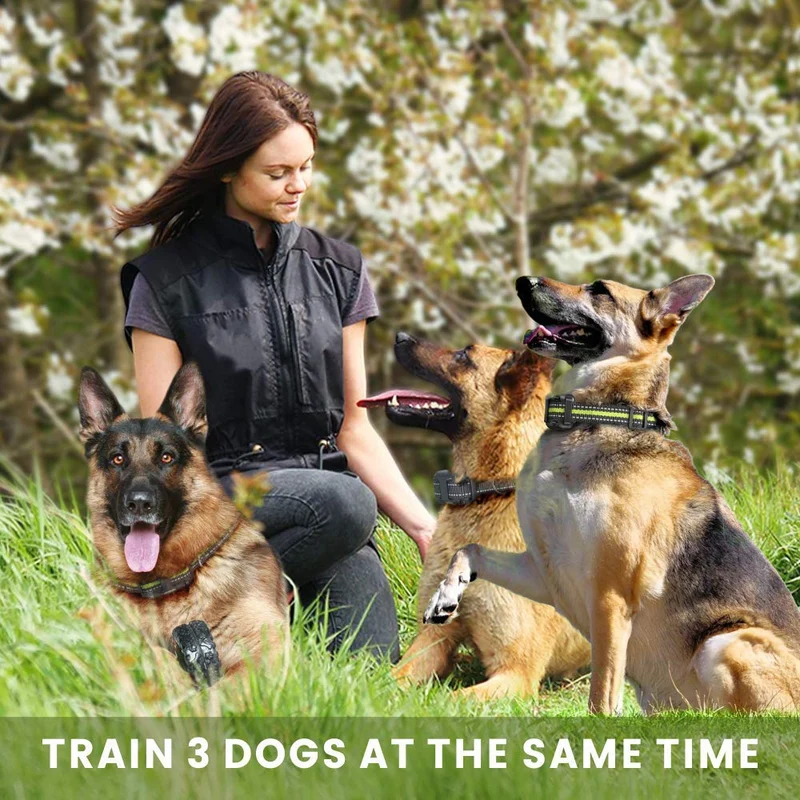 FunniPets Dog Training Collar, 2600ft Range Dog Shock Collar with Remote Waterproof Electronic Dog Collar for Medium and Large Dogs with 4 Training Modes Light Static Shock Vibration Beep